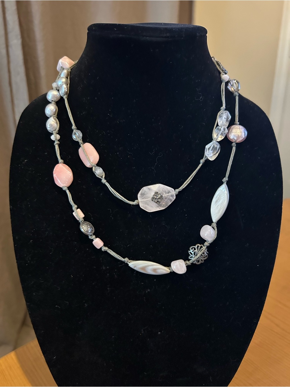 Silpada Sterling Silver Soapstone Necklace set - Picture 2 of 3